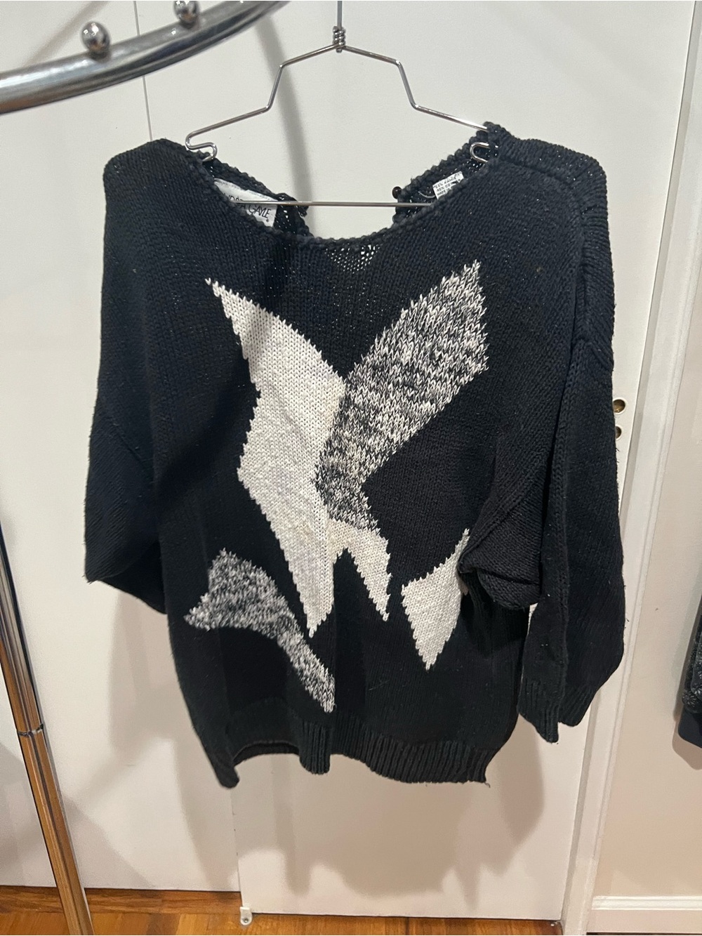 Black & White Graphic Novel Knit Sweater